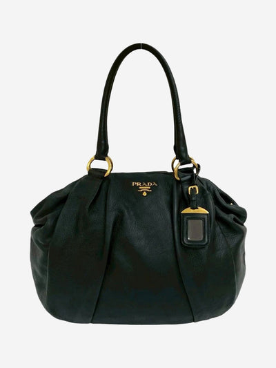 Black leather top handle bag Top Handle Bags Prada 