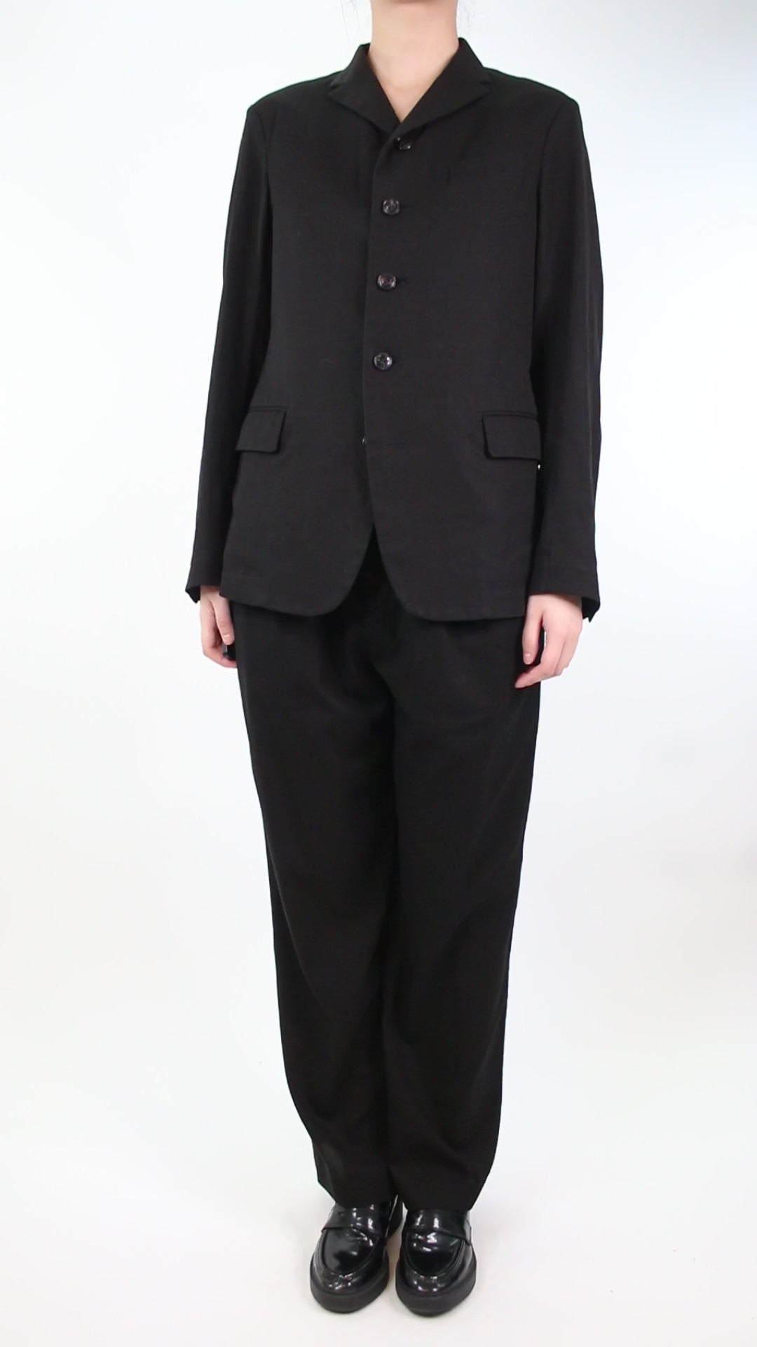 Black Suit Trousers - size UK 10