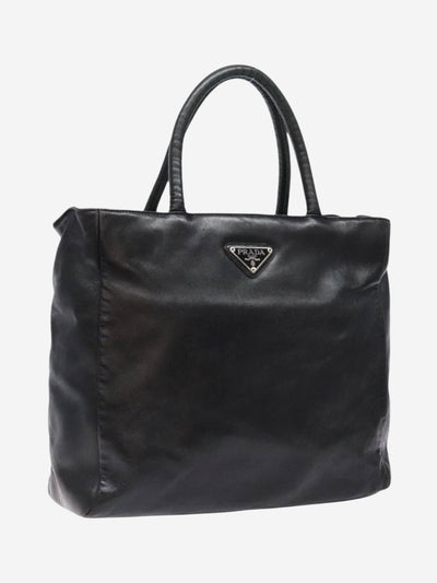 Black leather top handle bag Top Handle Bags Prada 