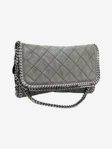 Stella McCartney Grey Falabella quilted chain shoulder bag