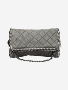Stella McCartney Grey Falabella quilted chain shoulder bag