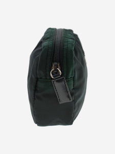 Prada Dark green nylon pouch bag