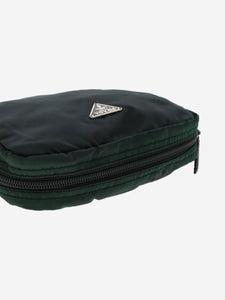 Prada Dark green nylon pouch bag