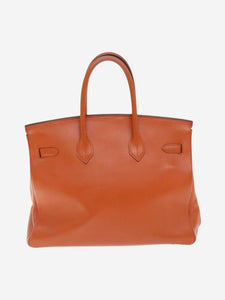 Hermes Orange vintage 1998 Birkin 35 bag in Box Calf leather