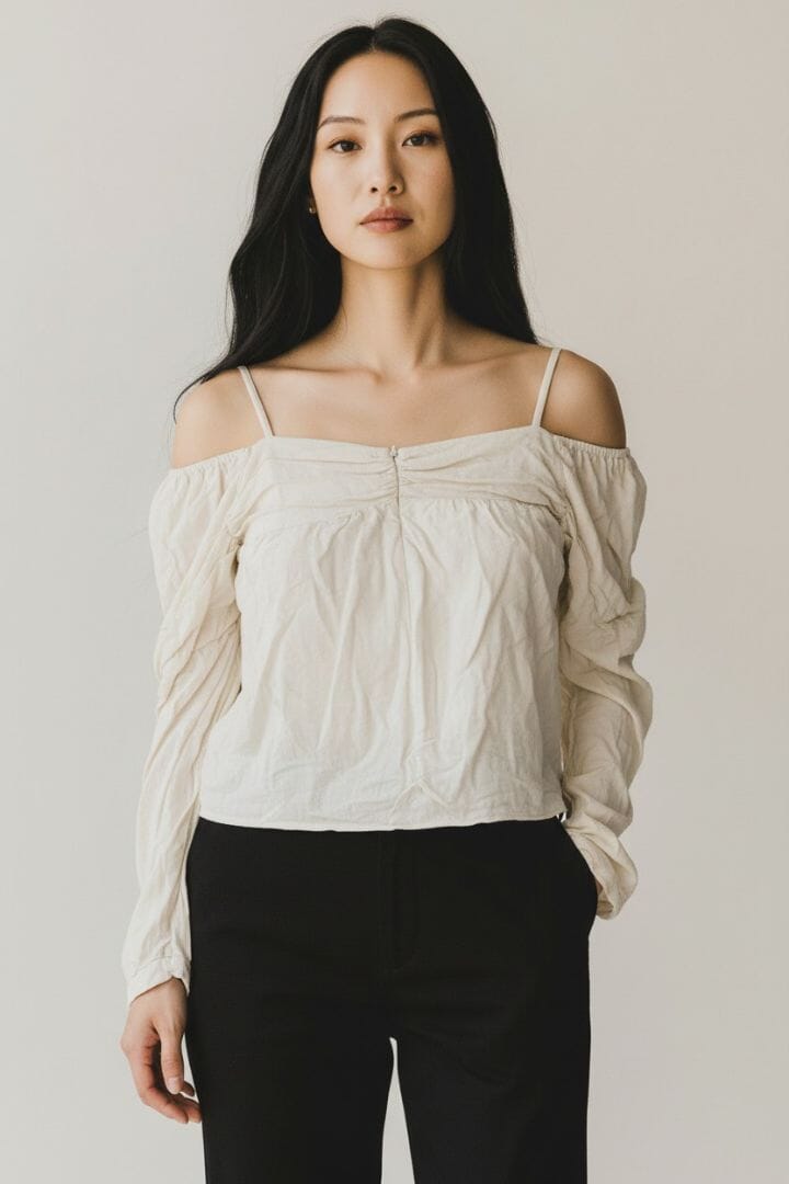 JW Anderson Cream linen top - size UK 8 Tops JW Anderson 