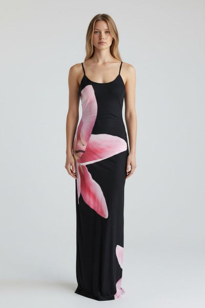 With Harper Lu Grey lily maxi dress - size S product image