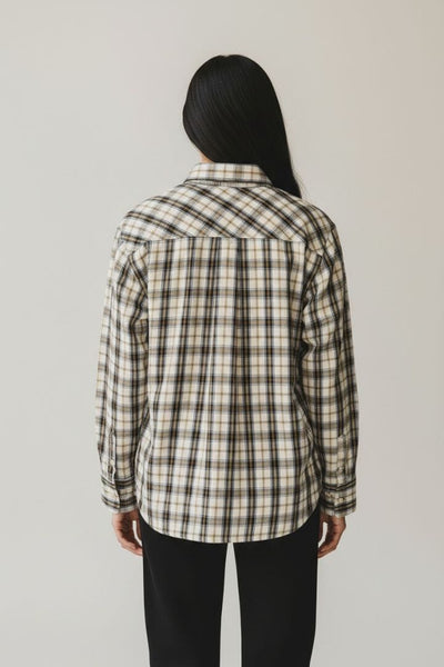 Frankie Shop Neutral check shirt - size alternate image