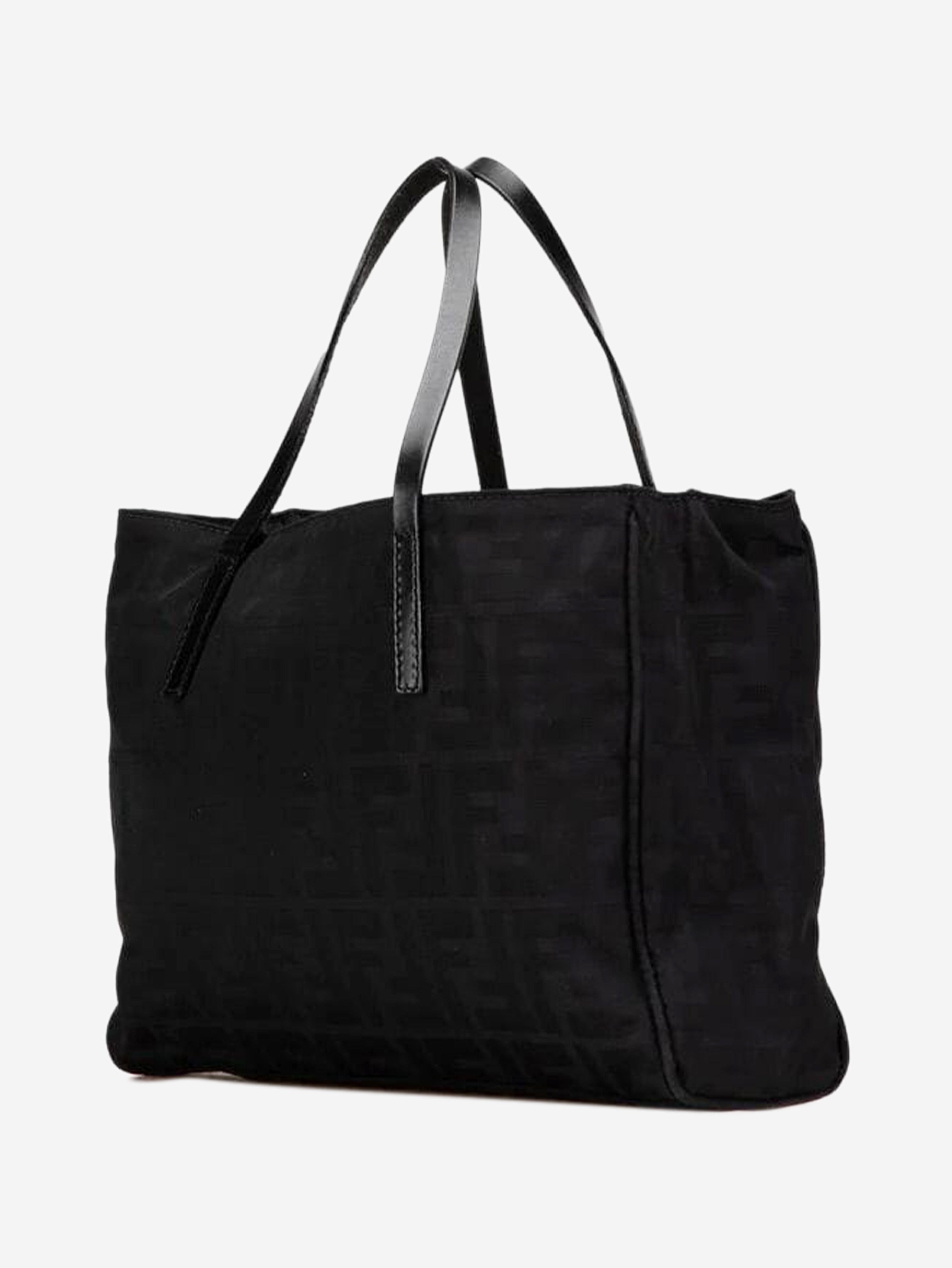 Black Zucca nylon tote bag Tote Bags Fendi 