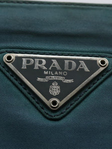 Prada Blue nylon shoulder bag