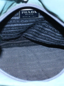 Prada Blue nylon shoulder bag