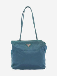 Prada Blue nylon shoulder bag