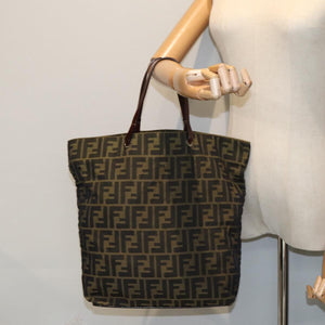 Fendi Brown Zucca canvas tote bag