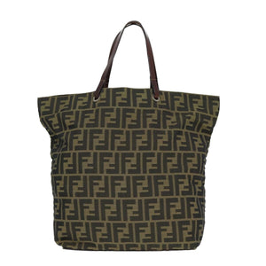 Fendi Brown Zucca canvas tote bag