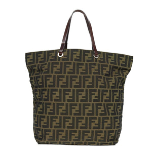 Fendi Brown Zucca canvas tote bag