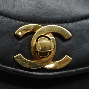 Chanel Black CC turn-lock Half Moon flap bag