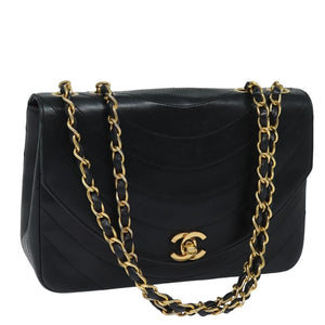 Chanel Black CC turn-lock Half Moon flap bag