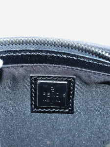 Fendi Black Zucchino canvas mini bag