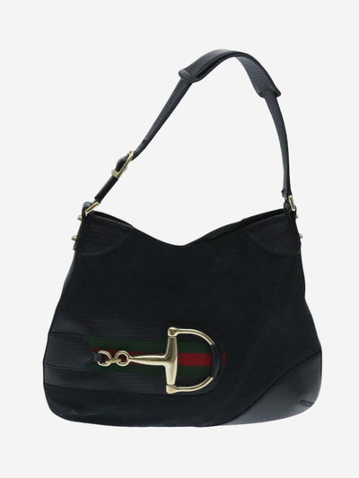 Black GG Canvas Web Sherry Line Horsebit shoulder bag Shoulder bags Gucci 