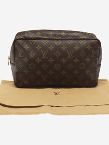 Louis Vuitton Brown Monogram Trousse Toilette pouch bag