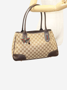 Gucci Brown GG Canvas Web Sherry Line tote bag