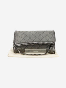 Stella McCartney Grey Falabella quilted chain shoulder bag