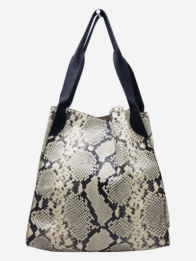 Neutral snake skin shoulder bag Shoulder bags Rochas 