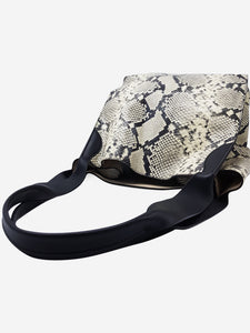 Rochas Neutral snake skin shoulder bag