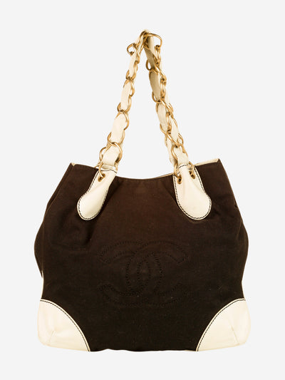 Brown CC canvas tote Bag Tote Bags Chanel 