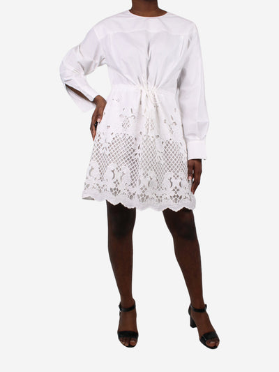 White embroidered dress - size FR 40 Dresses See By Chloe