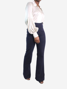 Divine Cashmere Blue flared trousers - size US 10