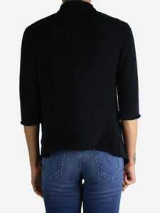 Yohji Yamamoto Blue short sleeves open cardigan - size S