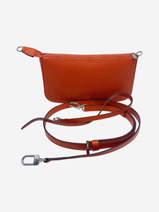 Louis Vuitton Orange epi leather cross body bag