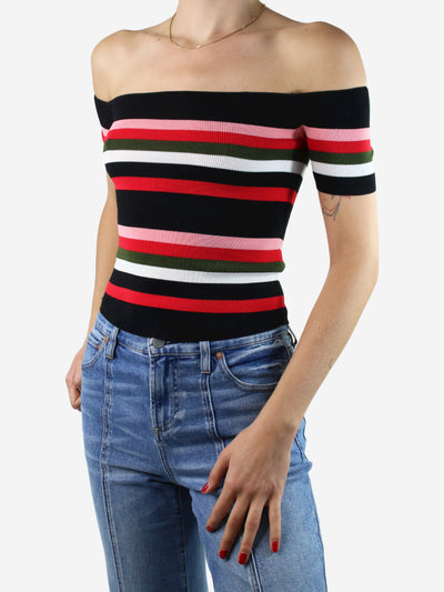 Scripted Black short-sleeved striped top - size XS Tops Scripted 