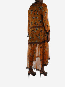 Coach Orange silk floral dress - size US 8