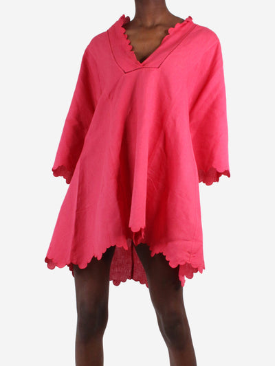 Pink short kaftan - size XS Dresses Thierry Colson