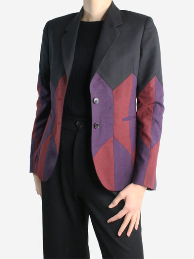 Black geometric wool blazer - size FR 40 Coats & Jackets Paul Smith 