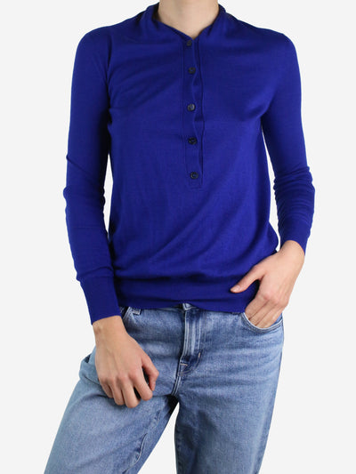 Blue cashmere knit top - size XS Knitwear Celine 