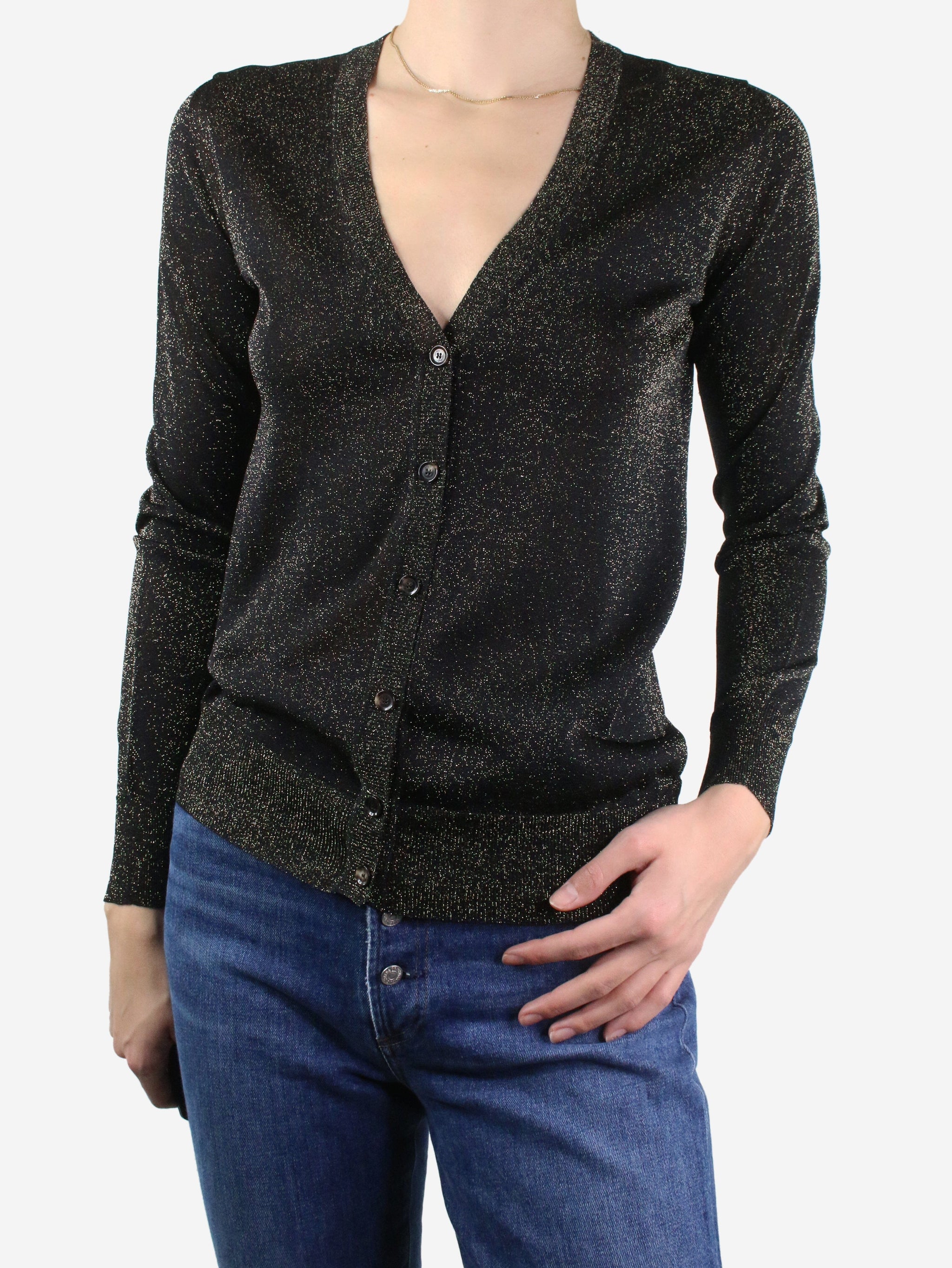 Black clearance sparkly cardigan