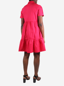 Claudie Pierlot Pink short sleeved dress - size UK 10