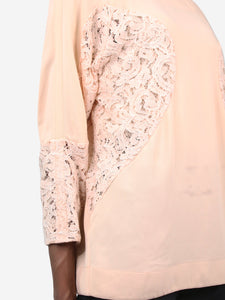 No21 Pink floral lace blouse - size IT 40