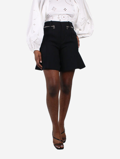 Black zipper shorts - size FR 36 Shorts Chloe