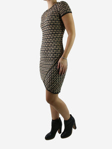 Missoni Neutral short-sleeved patterned knit dress - size IT 42