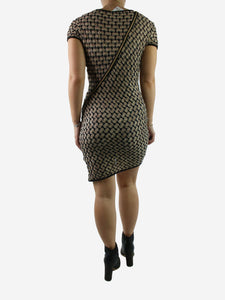 Missoni Neutral short-sleeved patterned knit dress - size IT 42