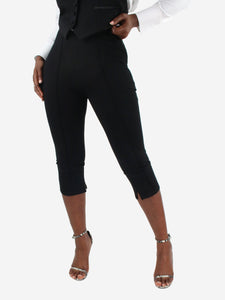 Anine Bing Black slim-fit 3/4-length trousers - size EU 34