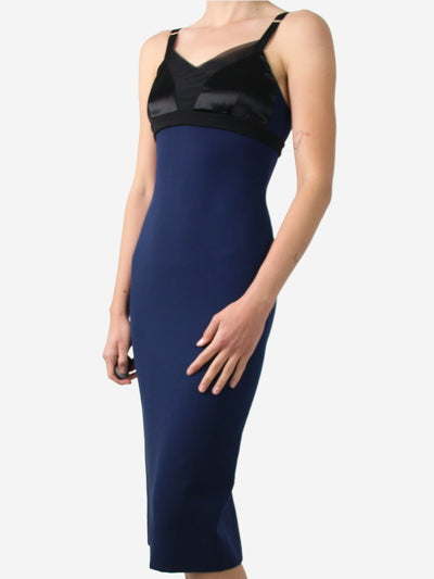 Blue bra style pencil dress - size UK 10 Dresses Victoria Beckham