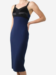 Victoria Beckham Blue bra style pencil dress - size UK 10