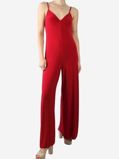 Red spaghetti-strap jumpsuit - size M Jumpsuits Norma Kamali