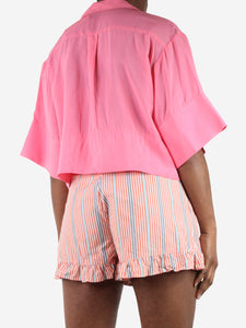 Rejina Pyo Pink cropped shirt - size L