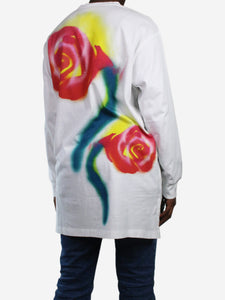 Marni White long-sleeved graphic t-shirt - size IT 42