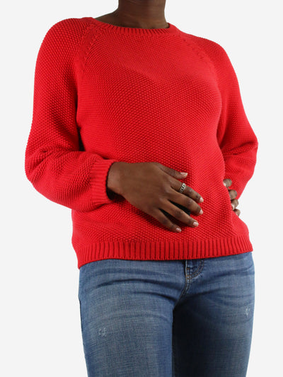 Red crewneck jumper - size L Knitwear Weekend Max Mara 
